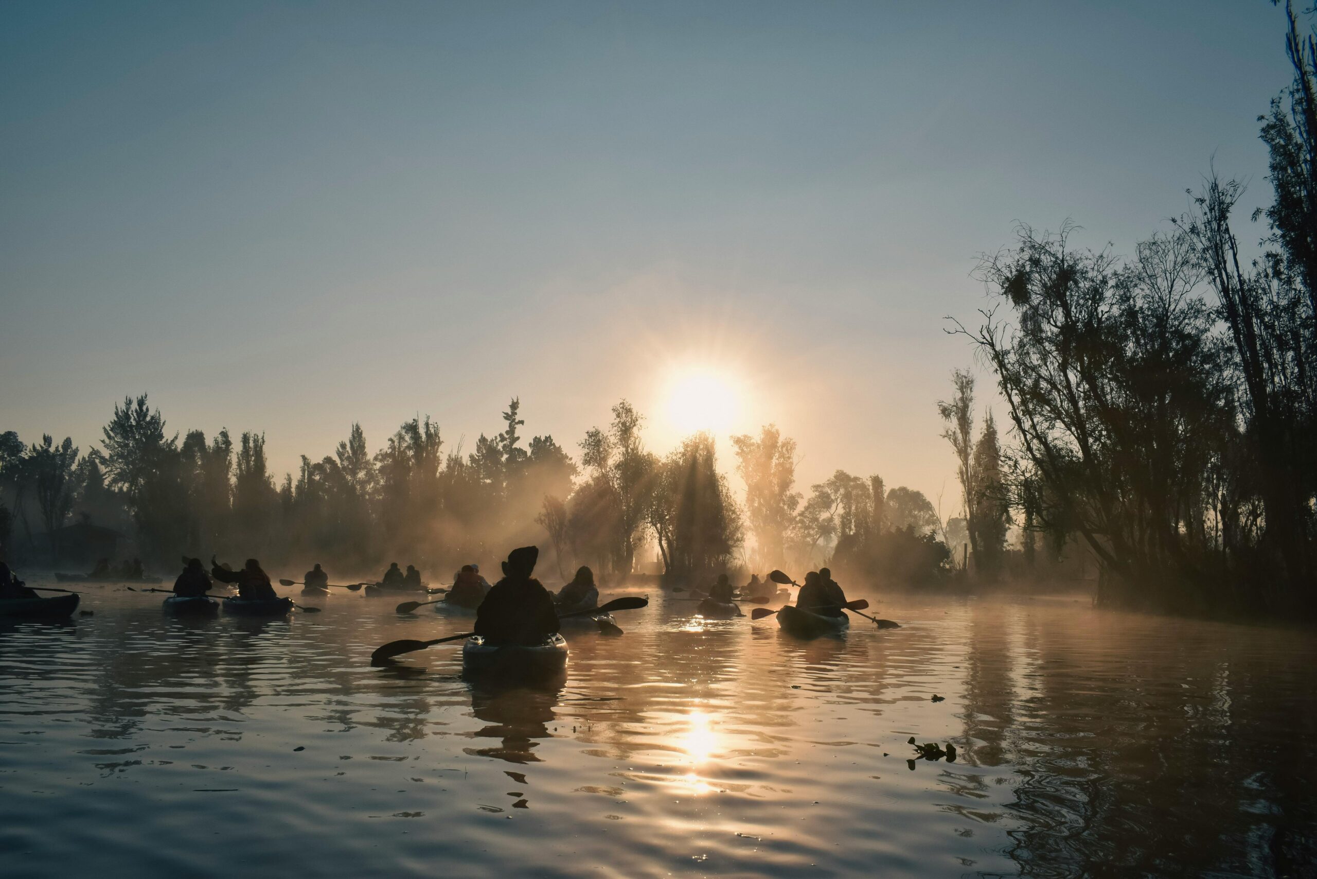 Sunrise in Xochimilco